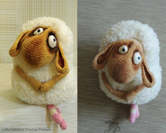 156 Crochet Pattern - Mulya the Sheep - Amigurumi soft toy PDF file by Pertseva CP
