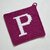 Letter "P" Potholder Crochet Pattern - for beginners