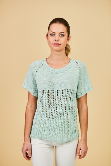 Raglanpulli Eisbonbon aus NOBLY von Woolly Hugs stricken