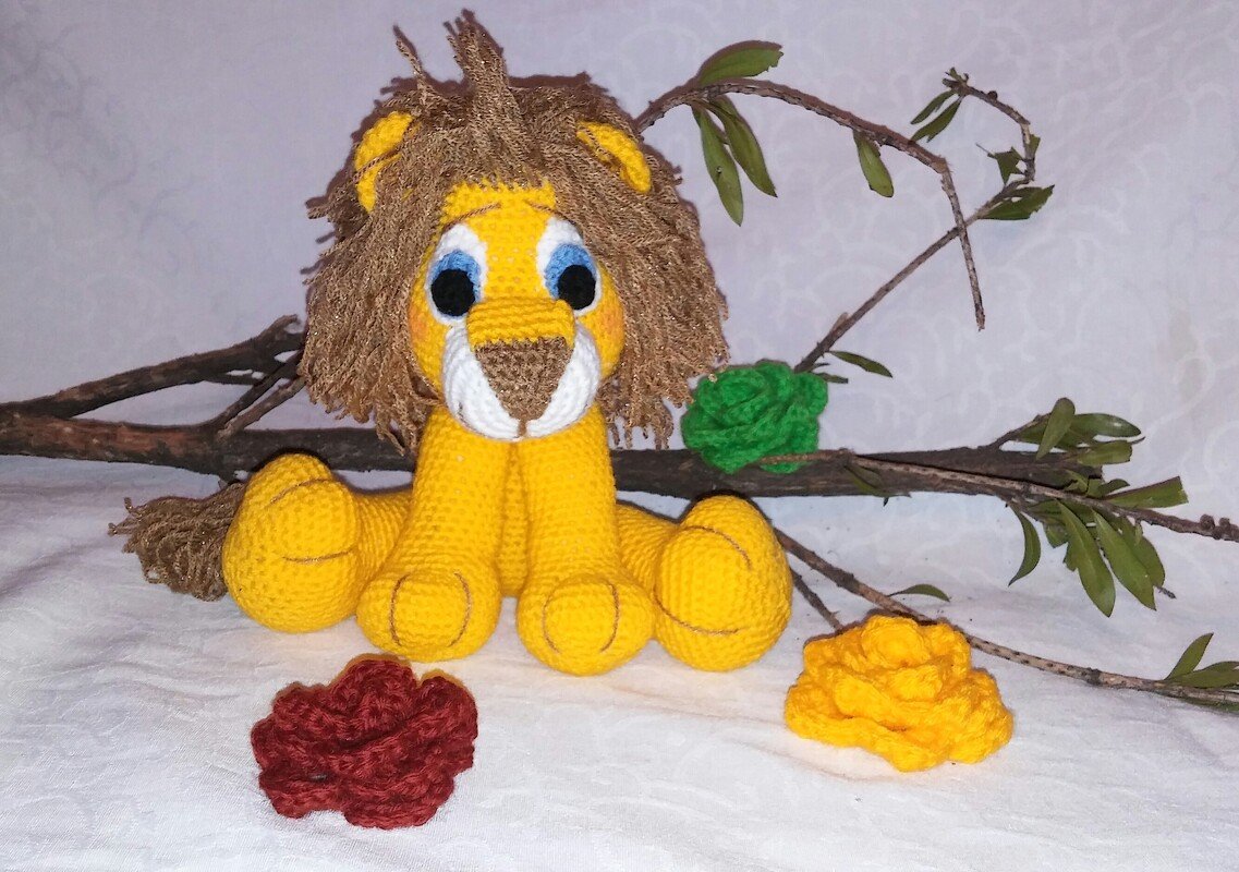 Crochet pattern of jack, the lion and flower PDF english-deutsch-dutch ternura amigurumi - Image 2