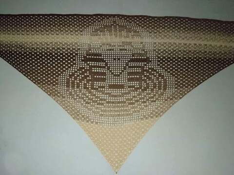 Motivtuch "Sphinx", Dreieckstuch, Häkelanleitung