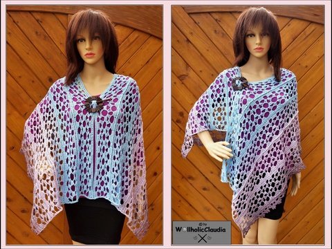 Häkelanleitung Stola " Blütentraum "