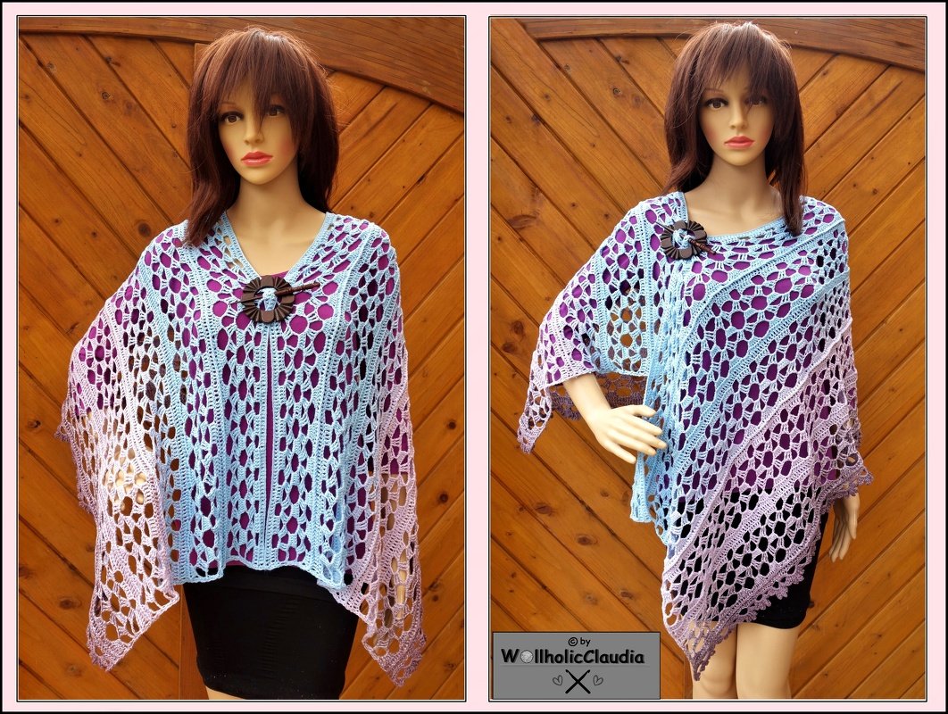 Häkelanleitung Stola " Blütentraum " - Bild 2