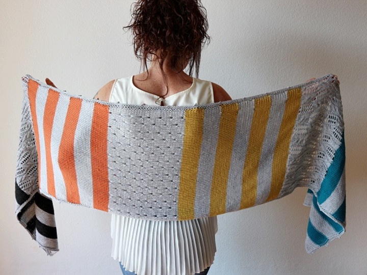 Strickanleitung Stola "Mix it up"