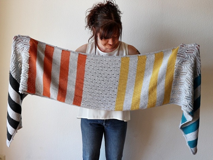 Strickanleitung Stola "Mix it up"