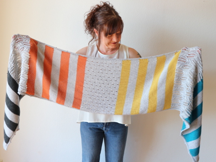 Strickanleitung Stola "Mix it up"
