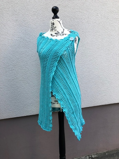 Häkelanleitung Weste "Riverdance" - alle Größen