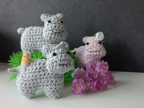 Häkelanleitung Hippie-Hippo