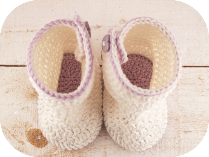 Häkelanleitung Babyschuhe / Babystiefel (Gr. 16-18)