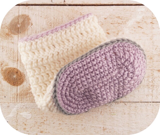 Häkelanleitung Babyschuhe / Babystiefel (Gr. 16-18)