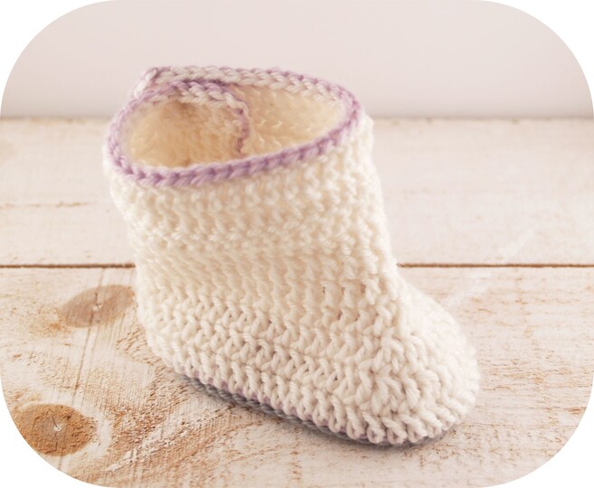 Häkelanleitung Babyschuhe / Babystiefel (Gr. 16-18)