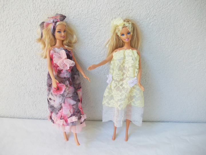 Nähanleitung Puppenkleider, 2 Varianten, auch ohne Nähmaschine