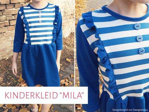 Kinderkleid "Mila" Schnittmuster 92 - 146