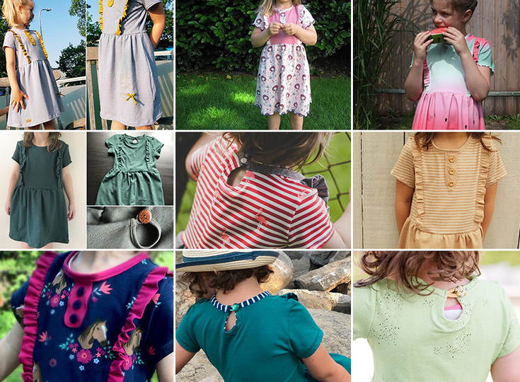 Kinderkleid "Mila" Schnittmuster 92 - 146