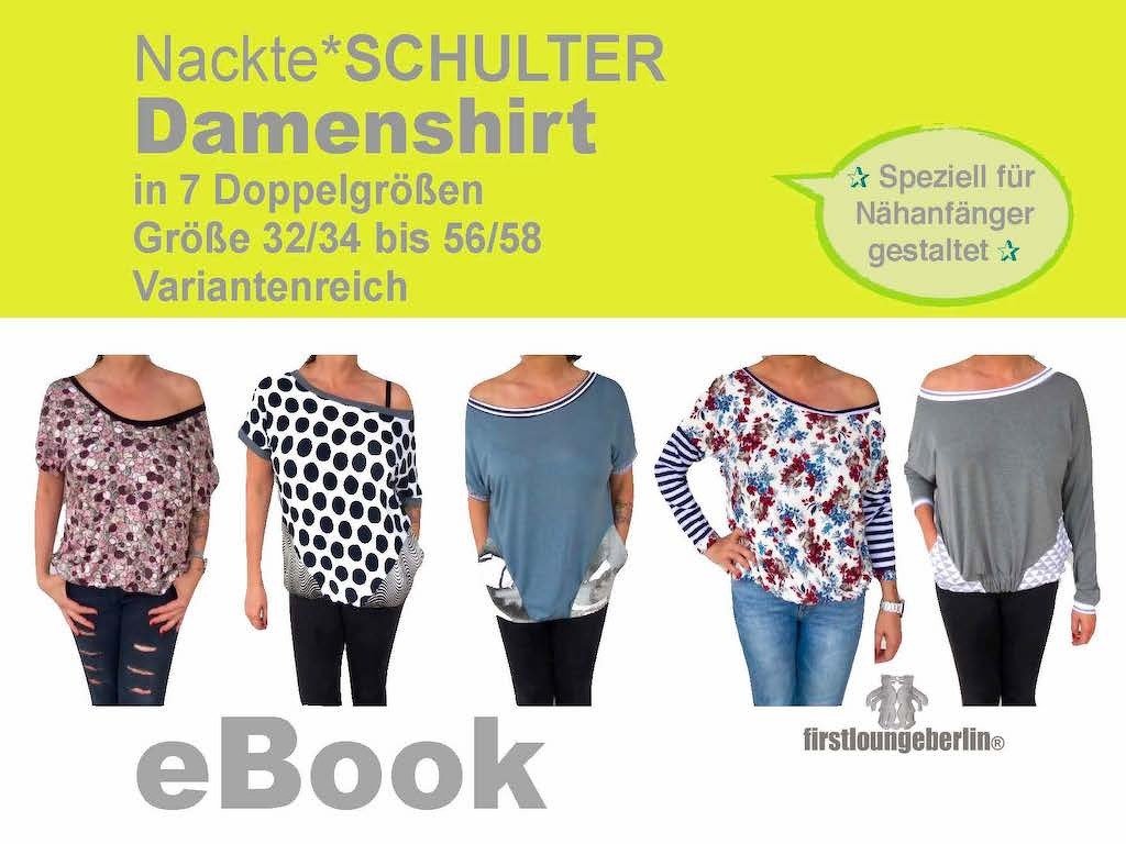 Damenshirt "Nackte SCHULTER" Big Shirt Damen Damenshirt U-Boot Shirt