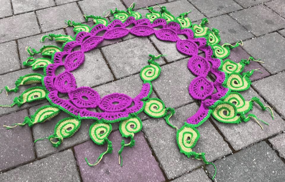 zauberhafter Stola-Schal  "Schwurbelchen" - Bild 6