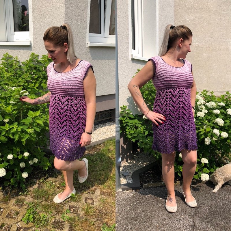 Häkelanleitung Kleid "Bella" - alle Größen - Bild 6