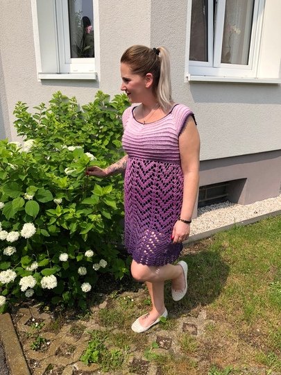 Häkelanleitung Kleid "Bella" - alle Größen