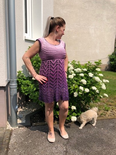 Häkelanleitung Kleid "Bella" - alle Größen