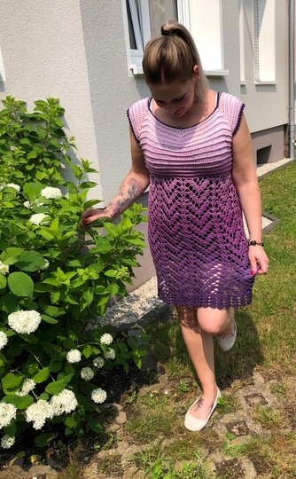 Häkelanleitung Kleid "Bella" - alle Größen