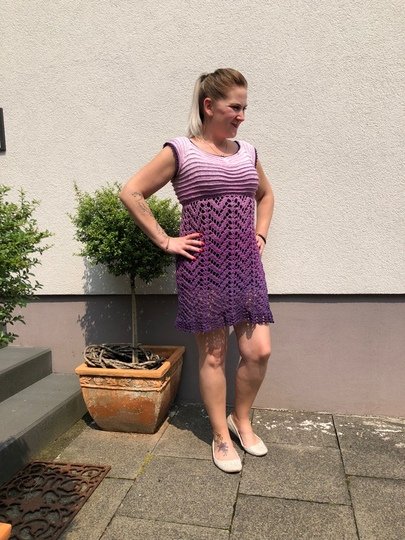 Häkelanleitung Kleid "Bella" - alle Größen