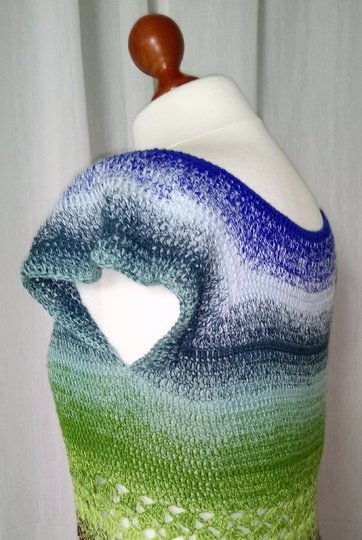 Häkelanleitung Kleid "Benita", für alle Größen, Raglan von Oben