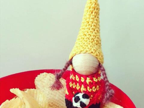 Häkelanleitung Fußball-Püppi