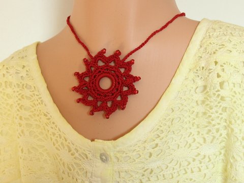 Häkelanleitung Kette "Mandala"