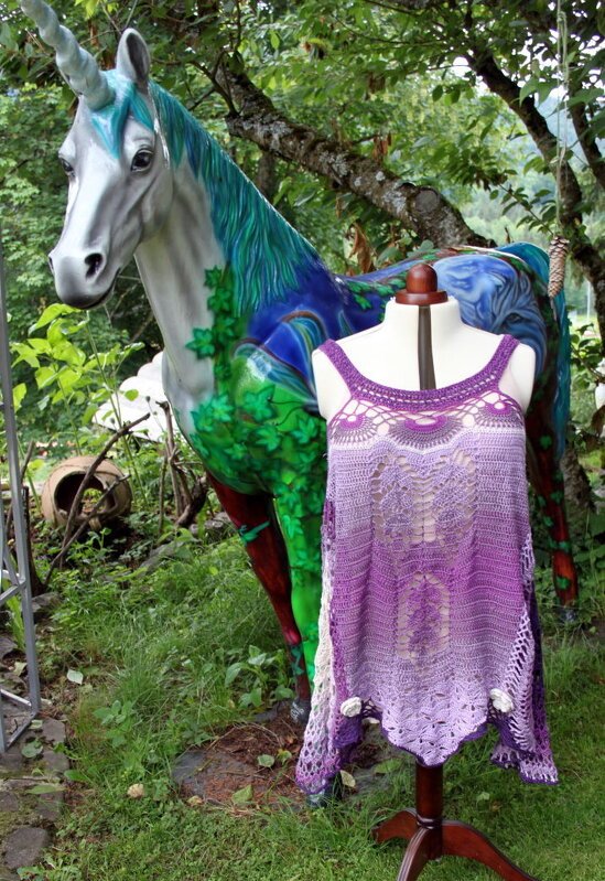 Romantisch Häkelkleid "Strandpromenade" - Bild 4