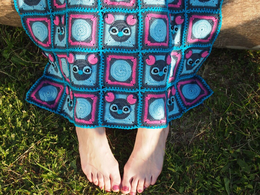 Ohana Afghan or Mickey Stitch Baby Blanket crochet pattern