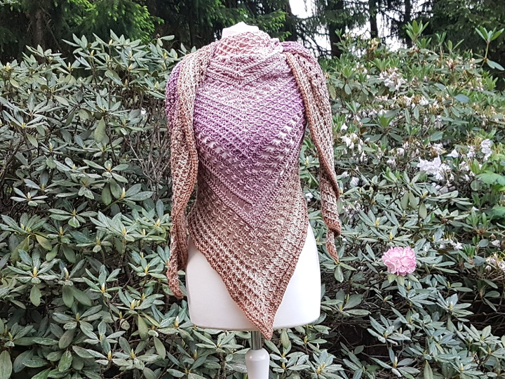 Häkelanleitung Dreieckstuch Kuschelwaffel