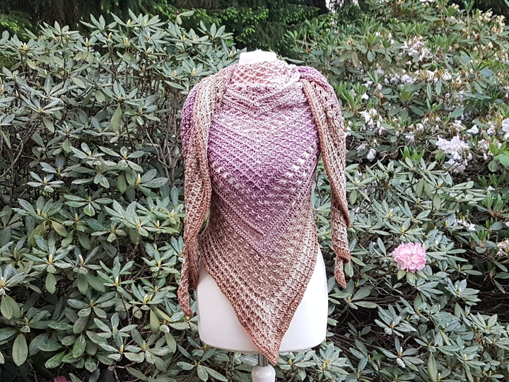 Häkelanleitung Dreieckstuch Kuschelwaffel