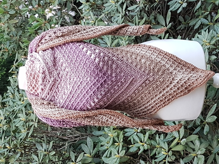 Häkelanleitung Dreieckstuch Kuschelwaffel