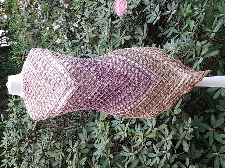 Häkelanleitung Dreieckstuch Kuschelwaffel