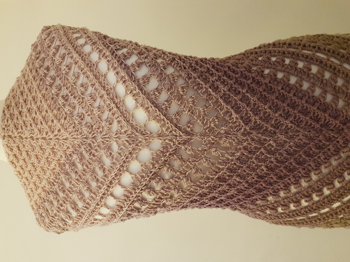 Häkelanleitung Dreieckstuch Kuschelwaffel