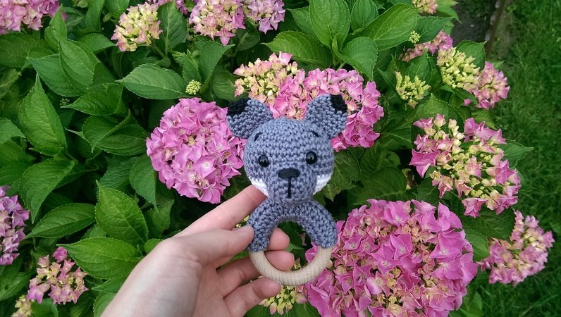 2in1 Wolf and Fox Rattle - Crochet Pattern