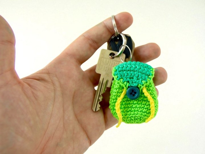 Backpack Keychain - Crochet Pattern