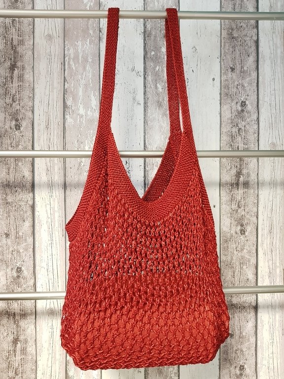 Netztasche gestrickt, Einkaufsnetz