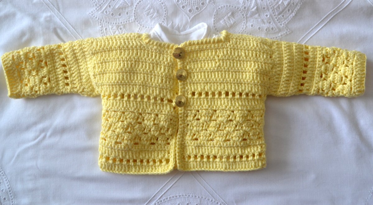 Häkelanleitung * Baby Jäckchen in 3 Größen