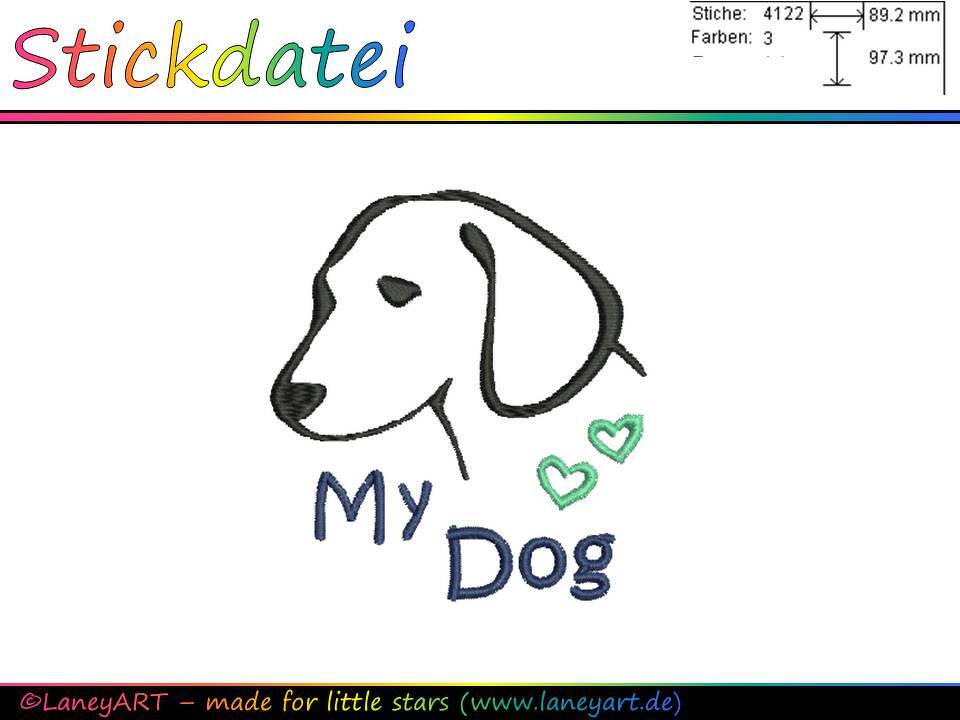 Stickdatei "My Dog - Hund"