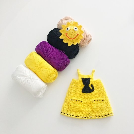 Crochet Pattern LOLA and her cat YAMAC