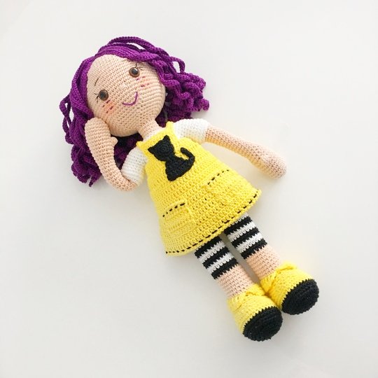 Crochet Pattern LOLA and her cat YAMAC