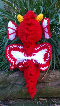 crochet pattern beautiful Dragon PDF english-deutsch ternura amigurumi