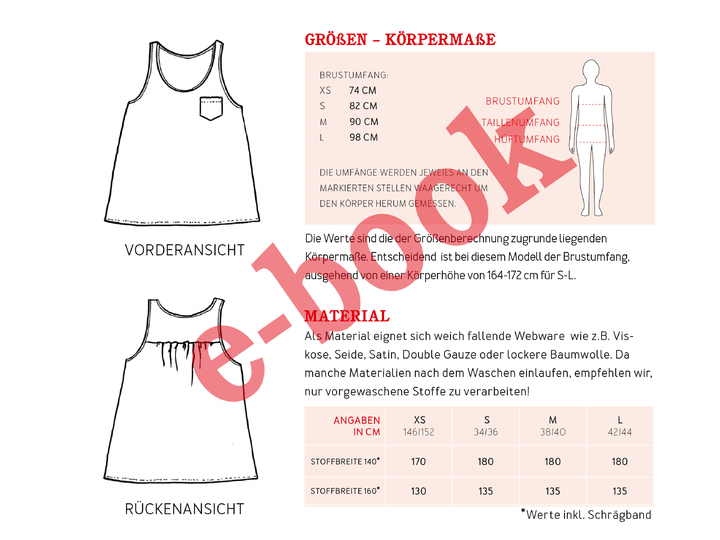 FRAU KOKO Sommertop für Webware