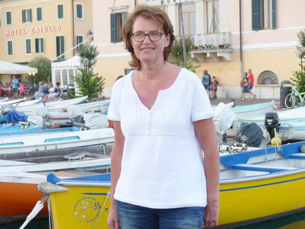 Strickanleitung, Raglanpullover mit kurzem Arm