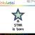 Stickdatei "A Star is born / Stern"