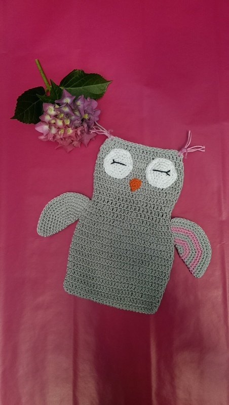 Häkelanleitung Eule Knistertuch, Schmusetuch häkeln