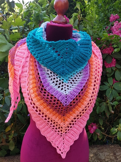 Häkelanleitung Dreieckstuch Zeitlos - schlichte Eleganz