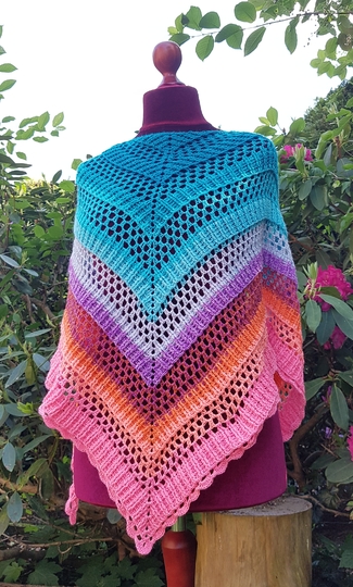 Häkelanleitung Dreieckstuch Zeitlos - schlichte Eleganz