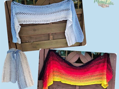 Schal „Fanedition“ - Häkelanleitung